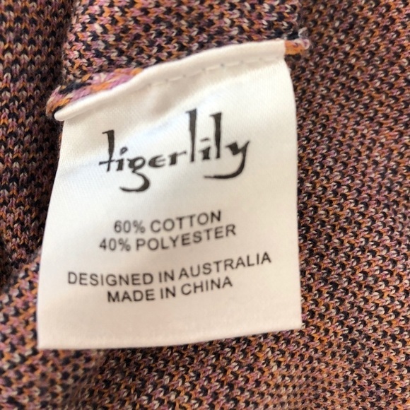 NWT TigerLily Calvados multicolor knit crop top Revolve.com size 6 - Picture 7 of 8